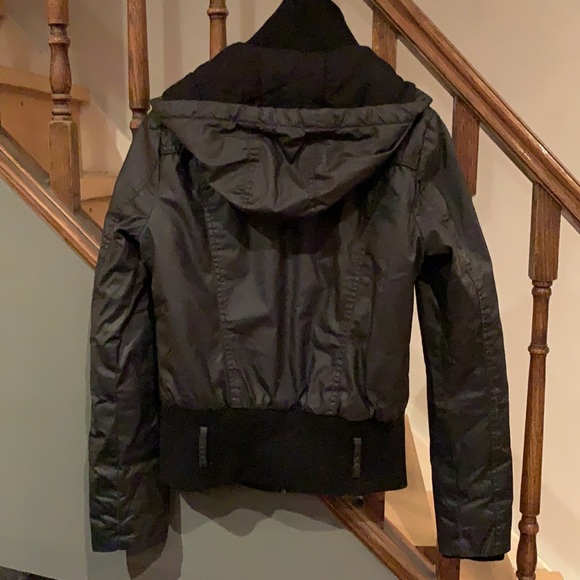 ONLY Waxed Cotton Canvas Bomber Jacket - Picture 5 of 8